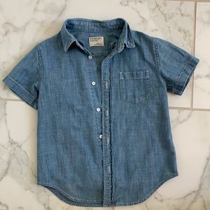 Jcrew crewcut short sleeve denim shirt